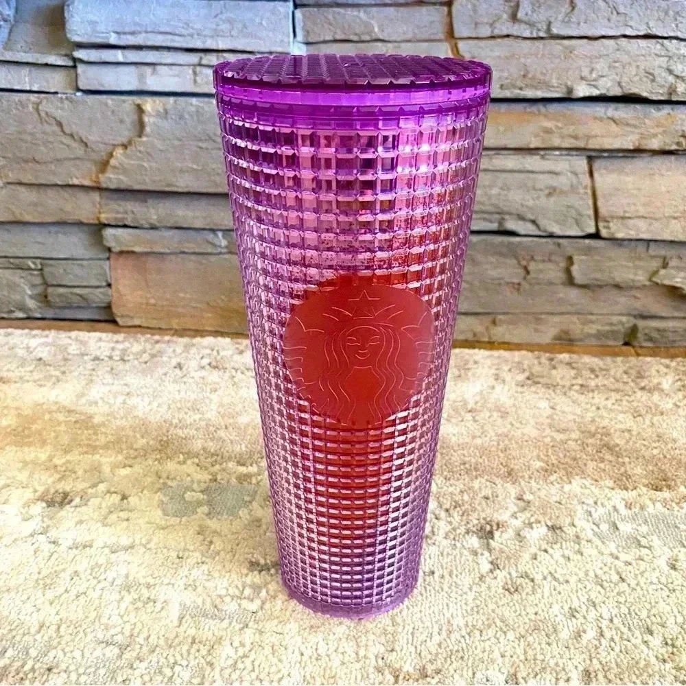 Starbucks 2021 Summer Pink Purple Gradient Tumbler Drink Cup 24oz